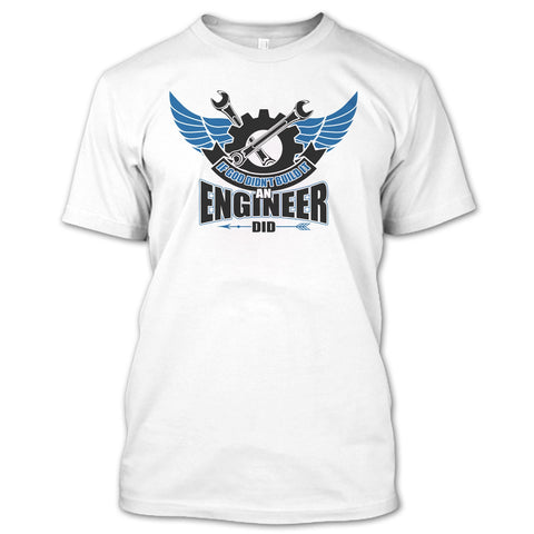 A black t-shirt with the shopify logo