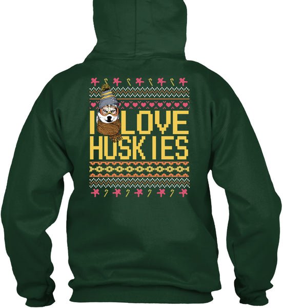 I Love Huskies T Shirt, This Girl Loves Christmas T Shirt
