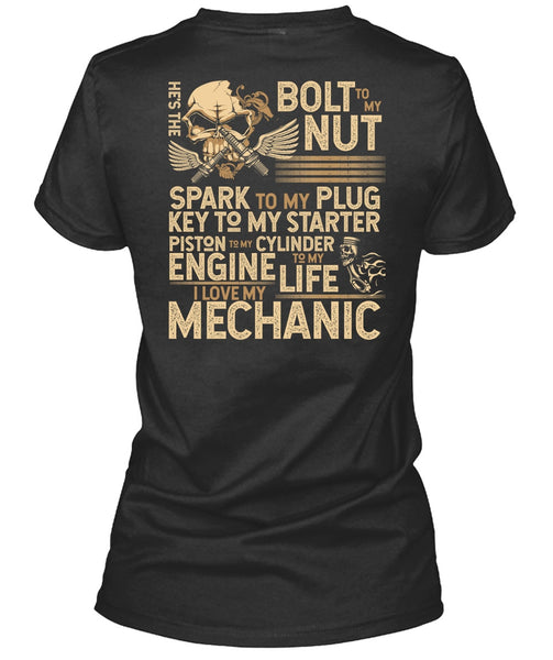 I Love My Mechanic T Shirt, Engine Life T Shirt