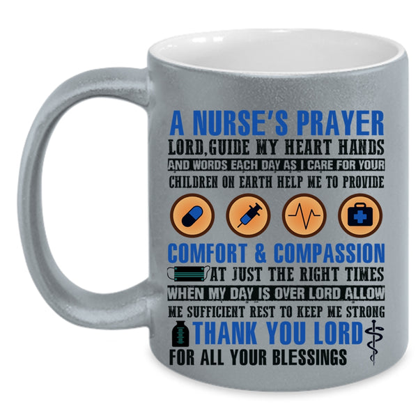 Cool Nurse's Prayer Coffee Mug, A Nurse's Prayer Accent Mug