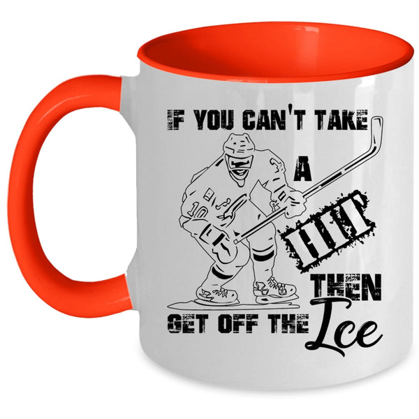 Funny Hockey Player Coffee Mug, Cool Ice Hockey Accent Mug