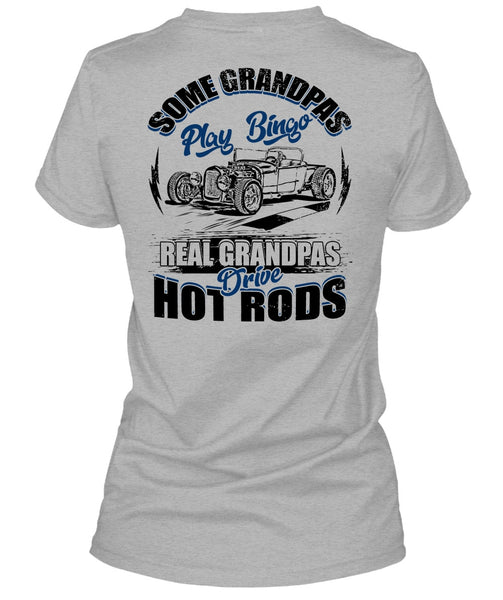 Real Grandpas Drive Hot Rod T Shirt, I Love Trucker T Shirt