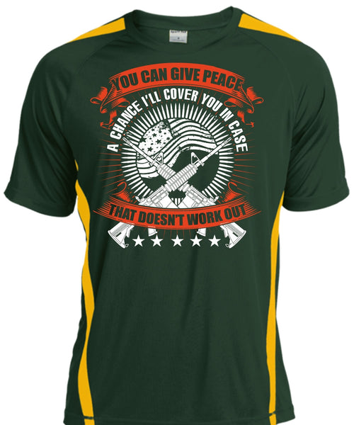 You Can Give Peace T Shirt, Being A Veteran T Shirt, Cool Shirt
