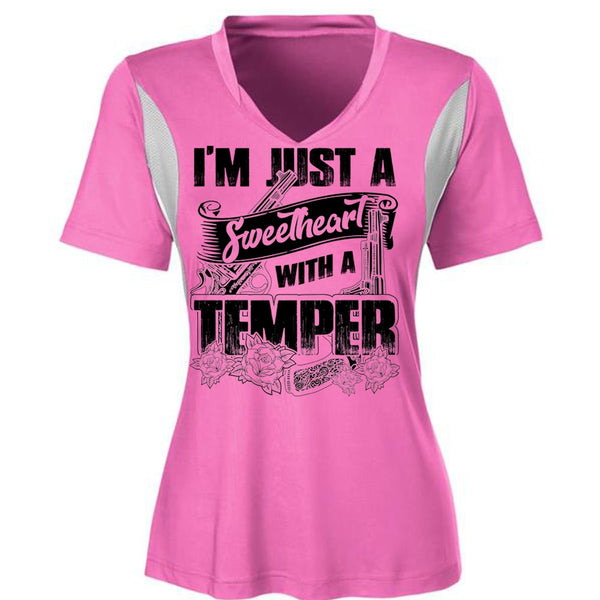 Sweetheart With A Temper T Shirt, I Love Hunting T Shirt, Awesome T-Shirts