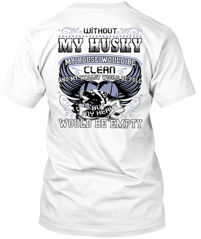 A black t-shirt with the shopify logo