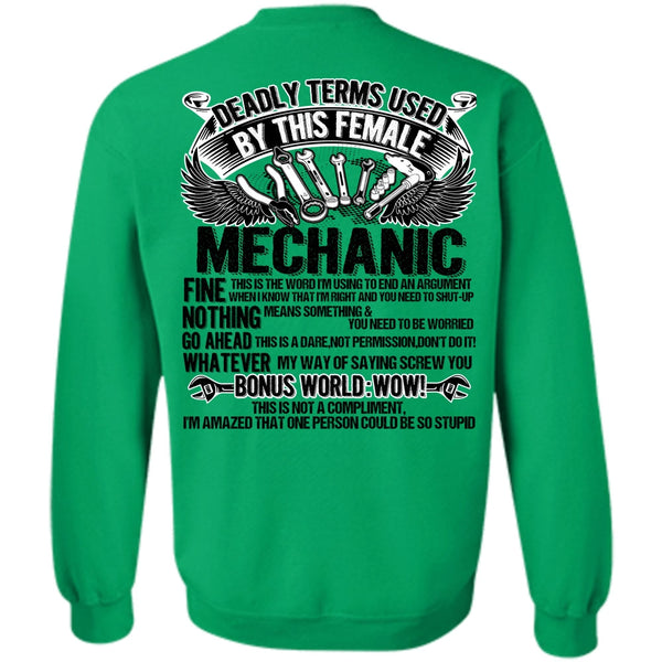 I Love Mechanic T Shirt, This Female Mechanic Sweatshirt