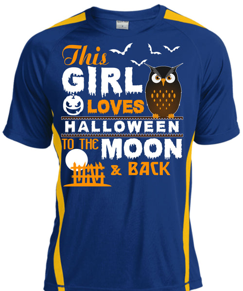 This Girl Loves Halloween To The Moon And Back T Shirt, I Love You Pumpkin T Shirt, Cool Shirt