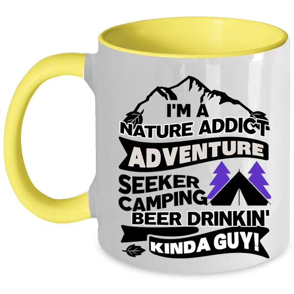 I Love Camping Coffee Mug, I'm A Kinda Guy Accent Mug