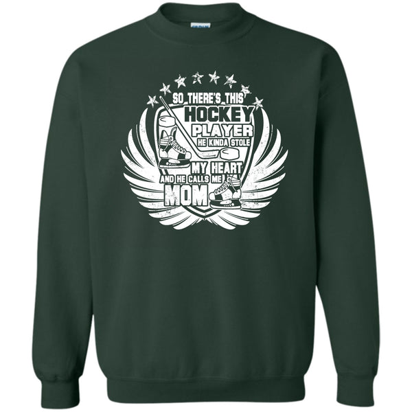 He Calls Me Mom T Shirt, Coolest Hockey Mom Sweatshirt