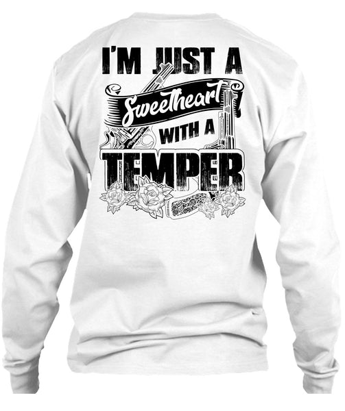 Sweetheart With A Temper T Shirt, I Love Hunting T Shirt