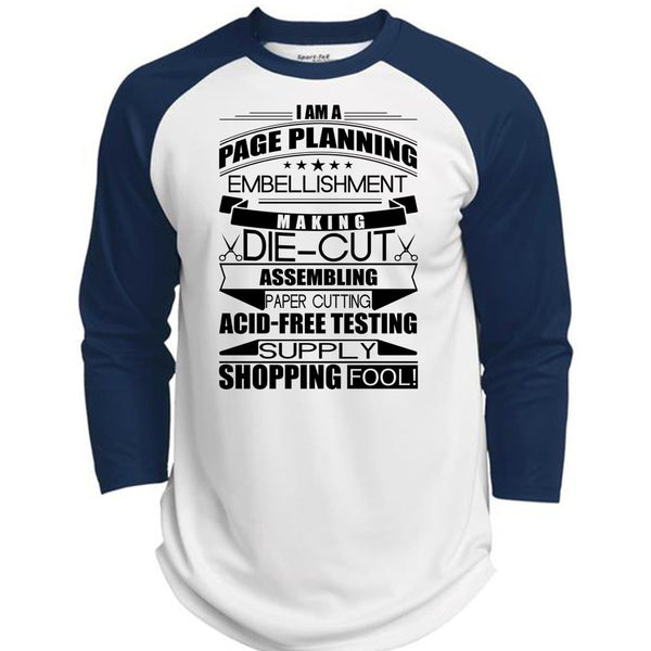 I Am A Page Panning T Shirt, I Love Planner T Shirt, Awesome T-Shirts  (Polyester Game Baseball Jersey)