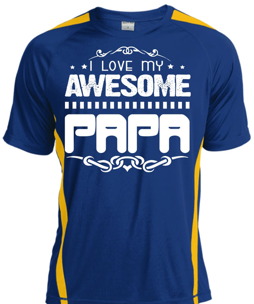 I Love My Awesome Papa T Shirt, Father's Day T Shirt, Being A Papa T Shirt