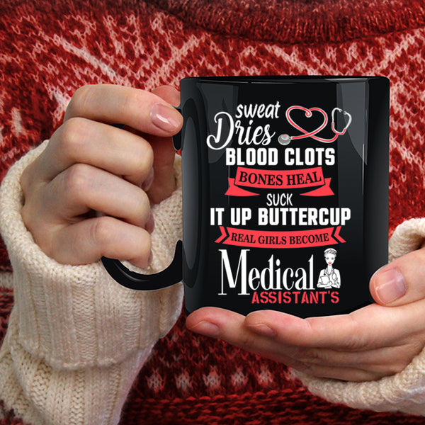 Real Girls Become Medical Assistant Coffee Mug, Cute Girls Coffee Cup