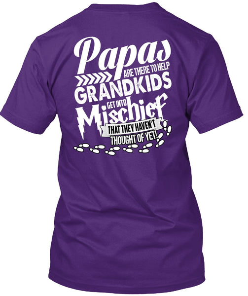 Papas Are There To Help Grandkids T Shirt, Being A Baby T Shirt