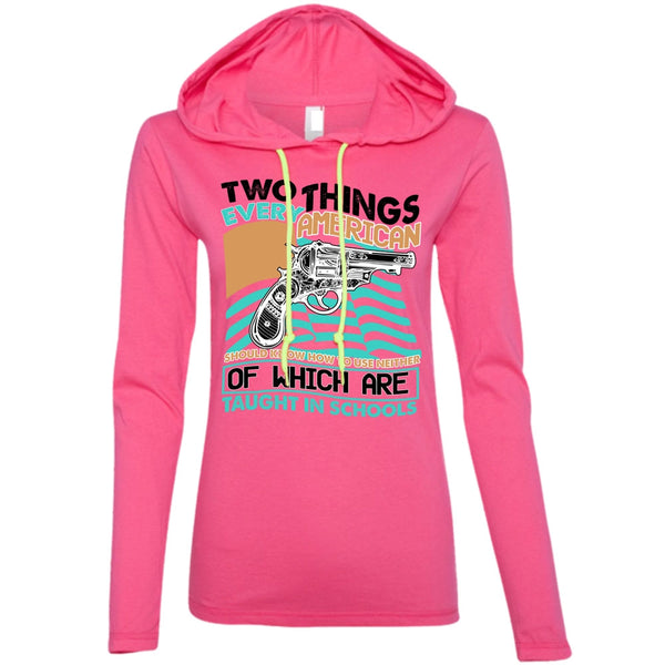 Two Things Every American T Shirt, I Love Gunning T Shirt, Awesome T-Shirts