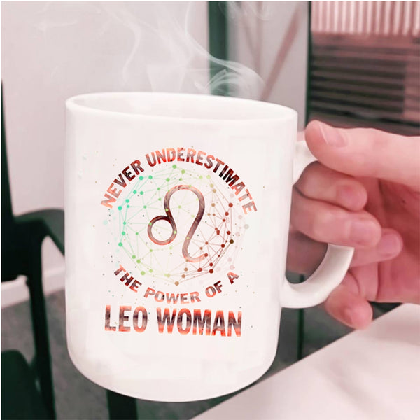 Birthday Coffee Mug, The Power Of A Leo Woman Cup