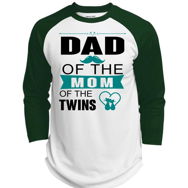 Dad Of The Mom Of The Twins T Shirt, Mother's Day T Shirt  (Polyester Game Baseball Jersey)
