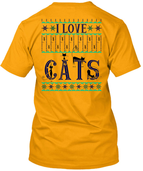 I Love Cats T Shirt, Happy New Year T Shirt