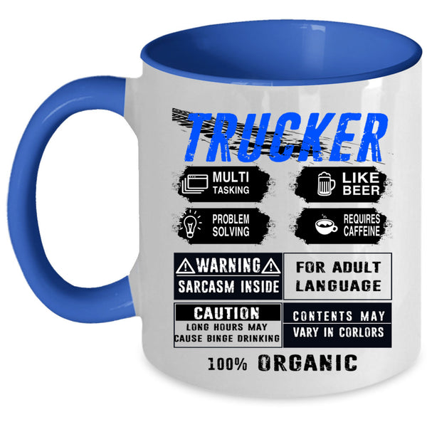 Awesome Gift For Trucker Coffee Mug, Trucker Accent Mug