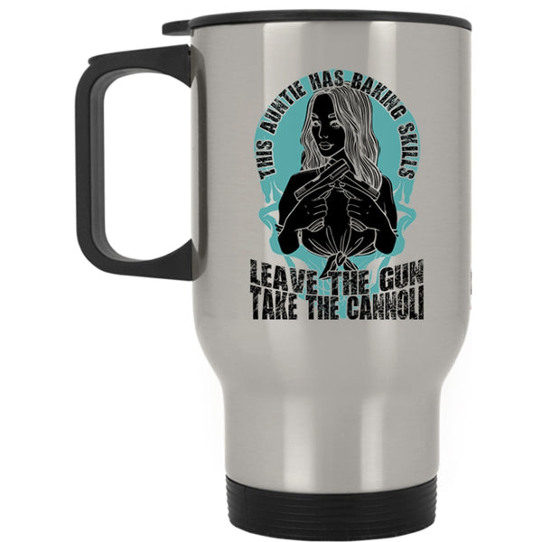 Funny Gift For Auntie Travel Mug, This Auntie Has Baking Skills Mug