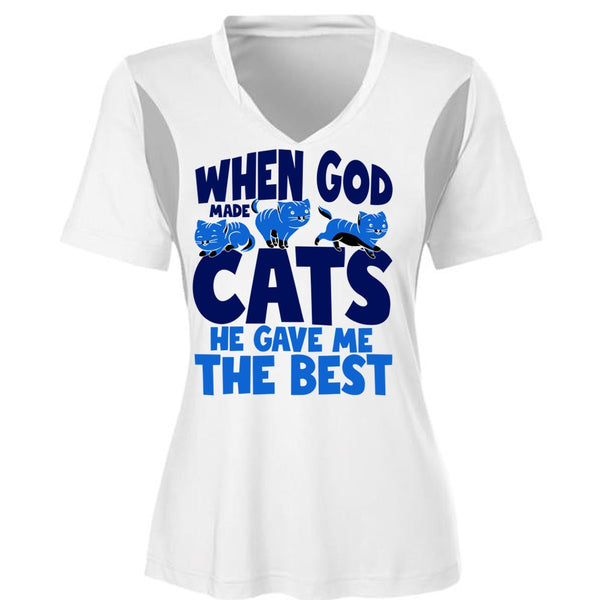 When God Made Cats T Shirt, I Love My Cats T Shirt, Awesome T-Shirts