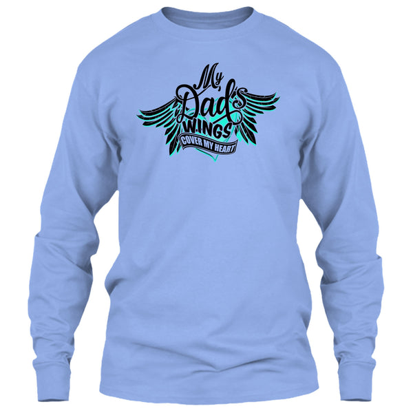 My Dad Wing's Cover My Heart T Shirt, I Love My Dad T Shirt
