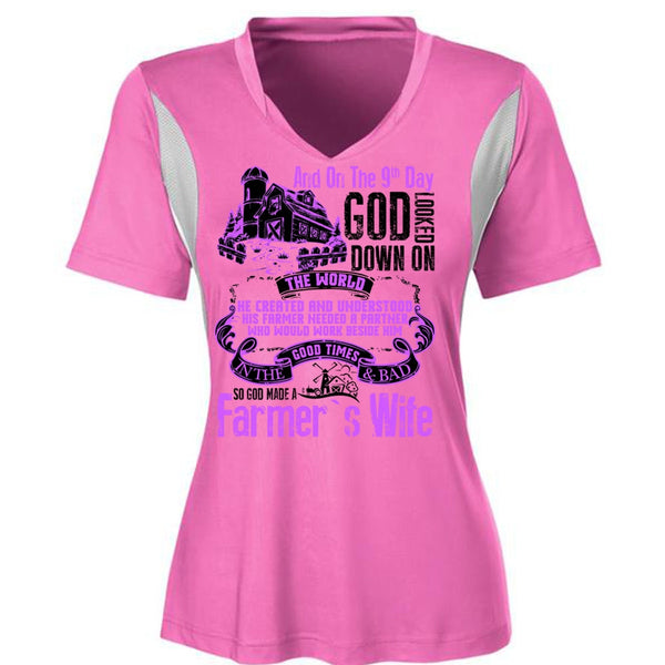 God Made A Farmer's Wife T Shirt, I Love Farming T Shirt, Awesome T-Shirts