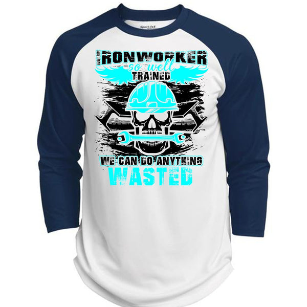 Ironworker So Well Trained T Shirt, I Love Ironworker T Shirt, Awesome T-Shirts  (Polyester Game Baseball Jersey)