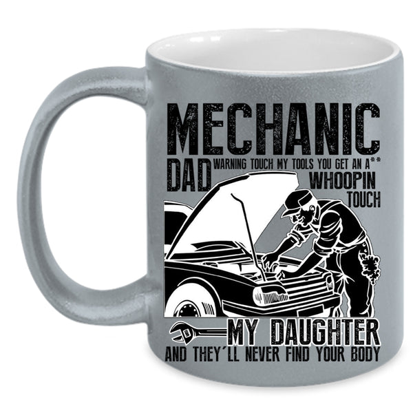 Best Gift For My Daddy Coffee Mug, Mechanic Dad Accent Mug