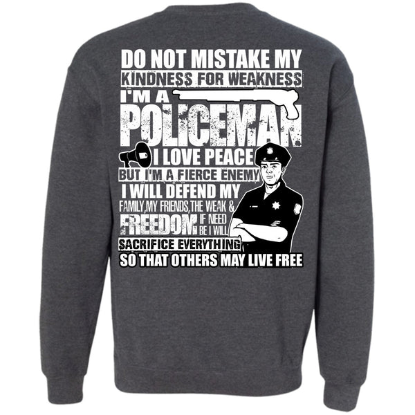I Love Peace T Shirt, I Love Police Sweatshirt