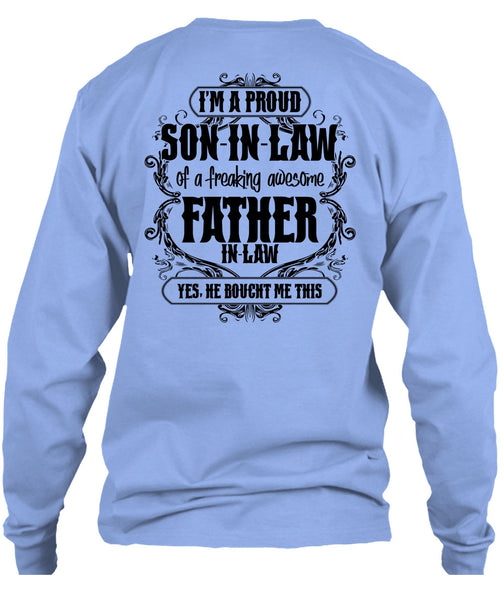 I'm A Proud Son In Law T Shirt, I Love Papa T Shirt