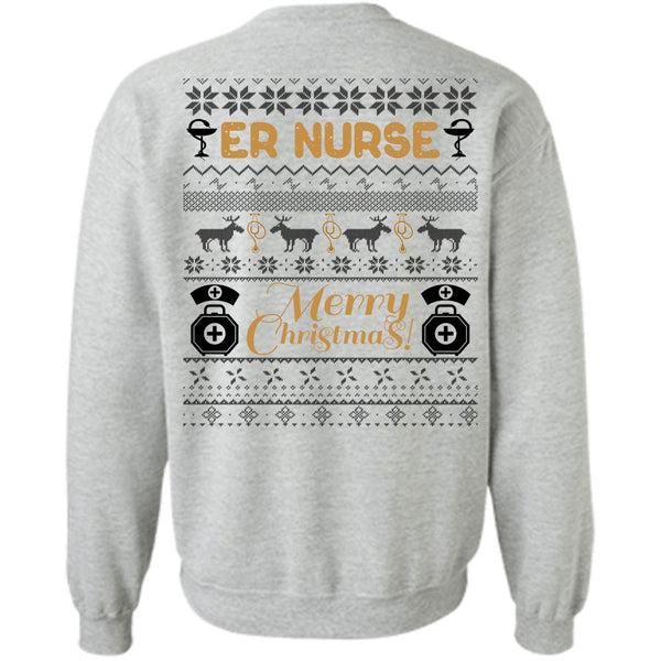 I Love Nursing T Shirt, ER Nurse Merry Christmas Sweatshirt