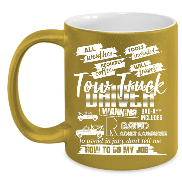 Tow Truck Driver Coffee Mug, Cool Tow Trucker Driver Coffee Cup