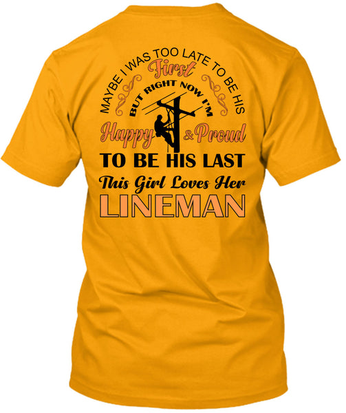 This Girl Loves Her Lineman T Shirt, My Job T Shirt