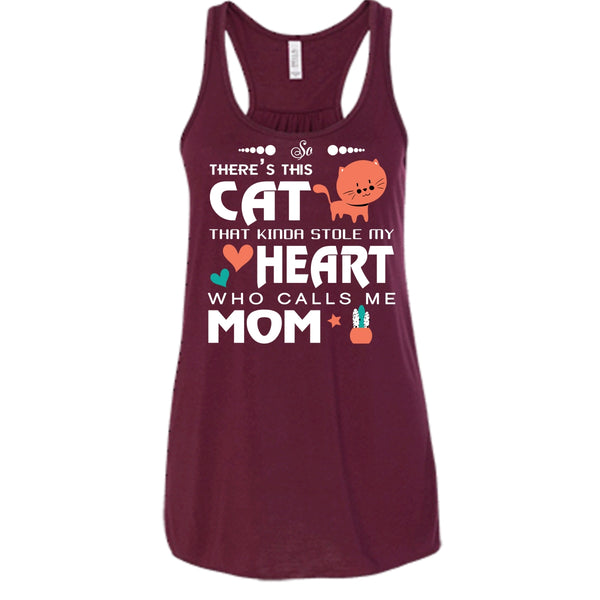 There's This Cat That Kinda Stole My Heart Shirt, Calls Me Mom Shirt