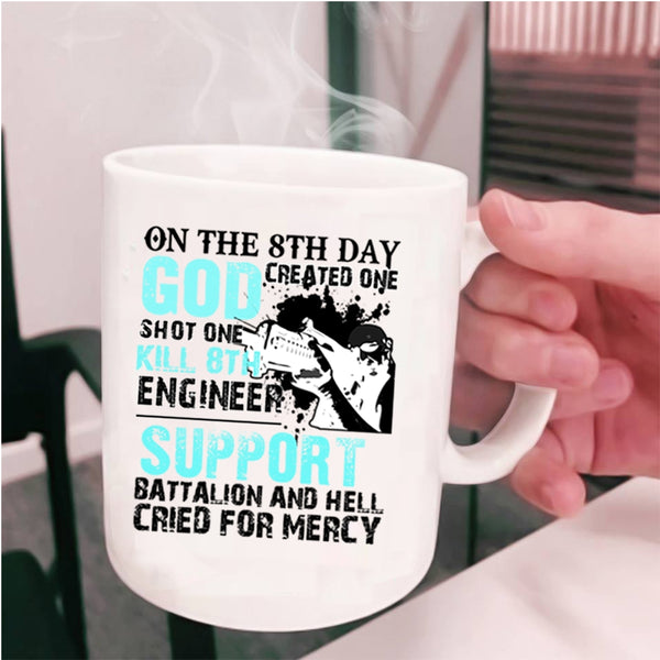 Cool Engineers Coffee Mug, On The 8th Day Created Engineer Cup