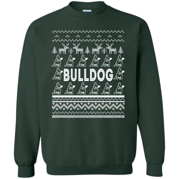 Coolest Bulldog T Shirt, Dog Merry Christmas Sweatshirt