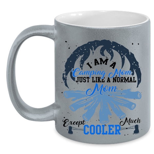 Cool Camping Mom Coffee Mug, I Am A Camping Mom Accent Mug
