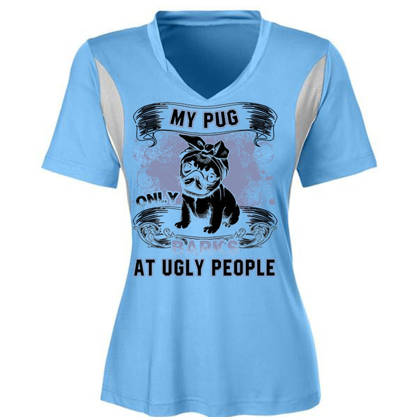 My Pug Only Barks At Ugly People T Shirt, I Love Pug T Shirt, Awesome T-Shirts