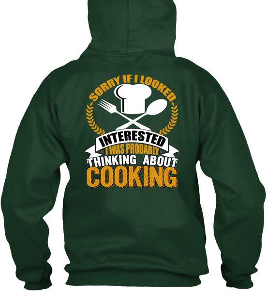 Thinking About Cooking T Shirt, Being A Chef T Shirt