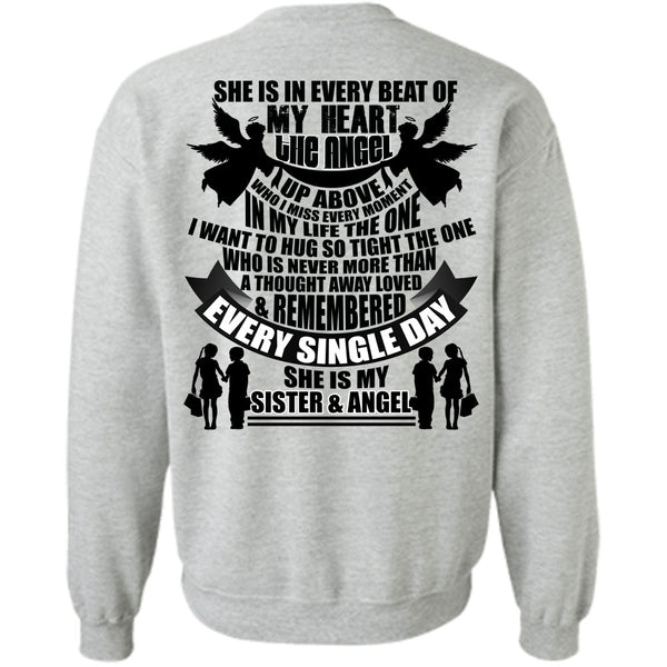 I Love Sister T Shirt, She Is My Sister And Angel Sweatshirt