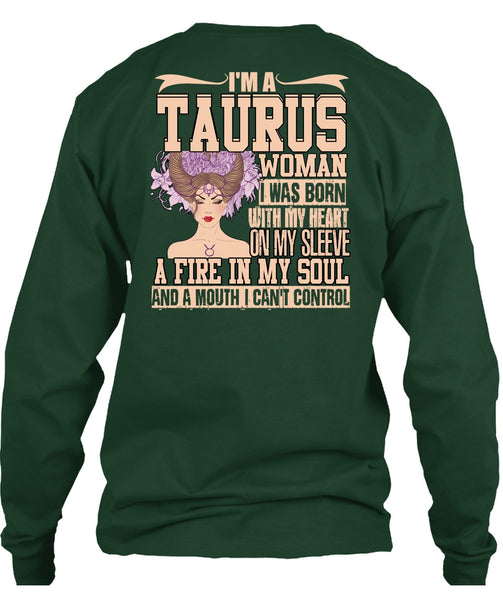I'm A Taurus Woman T Shirt, Fire In My Soul T Shirt