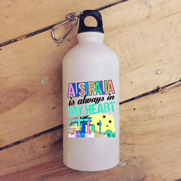 Australia Is Always In My Heart 20 oz Stainless Steel Bottle,Awesome Australian Outdoor Sports Water Bottle