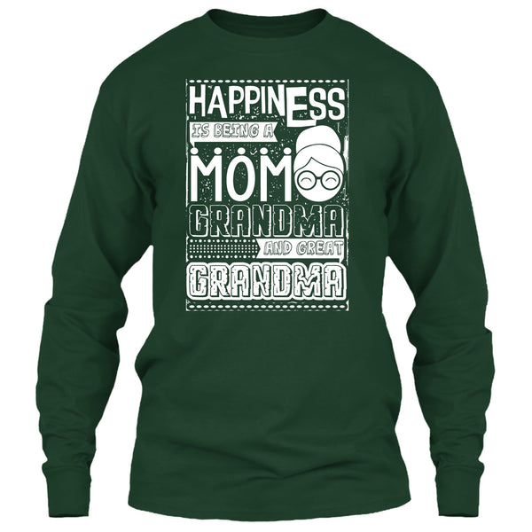 Happiness Is Being A Mom T Shirt, Grandma T Shirt
