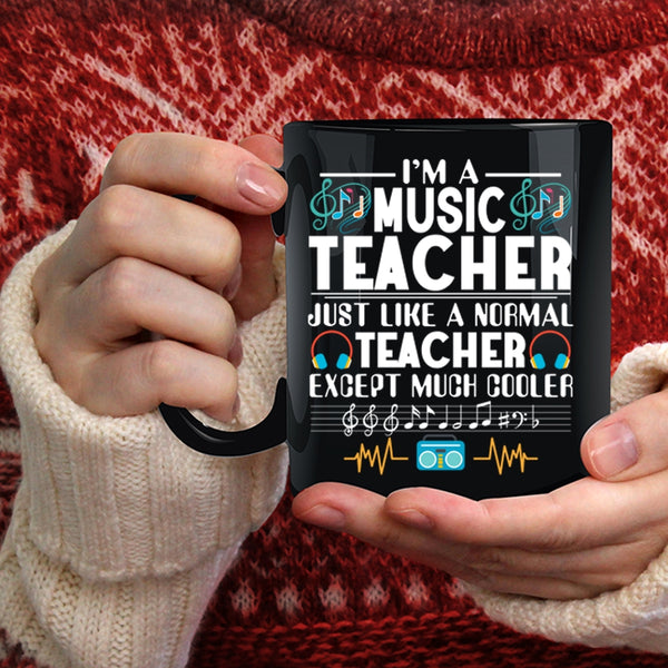 I'm A Music Teacher Coffee Mug, Awesome Teacher Coffee Cup