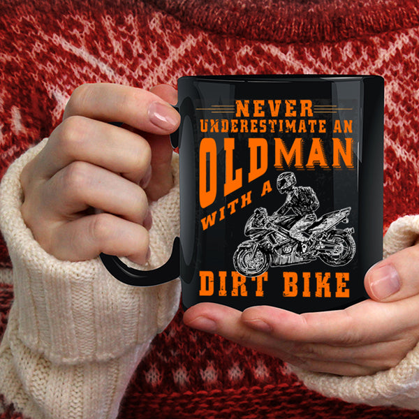 Old Man With A Dirt Bike Coffee Mug, Awesome Grandpas Coffee Cup