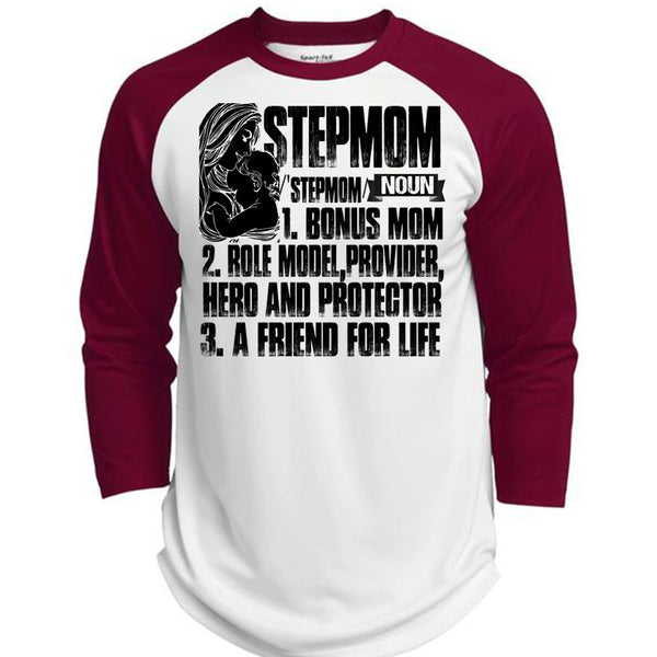 Step Mom T Shirt, I Love Mom T Shirt, Awesome T-Shirts  (Polyester Game Baseball Jersey)
