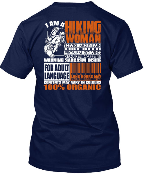 I Am A Hiking Woman T Shirt, Loves Mountain T Shirt
