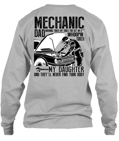 Mechanic Dad T Shirt, I Love Mechanic T Shirt