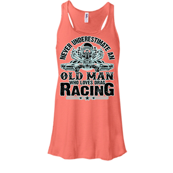 Never Underestimate T Shirt, Coolest Biker Tank Top
